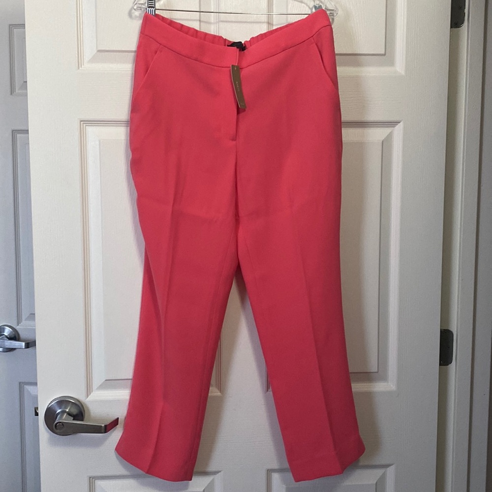 J. Crew ankle trouser in punch